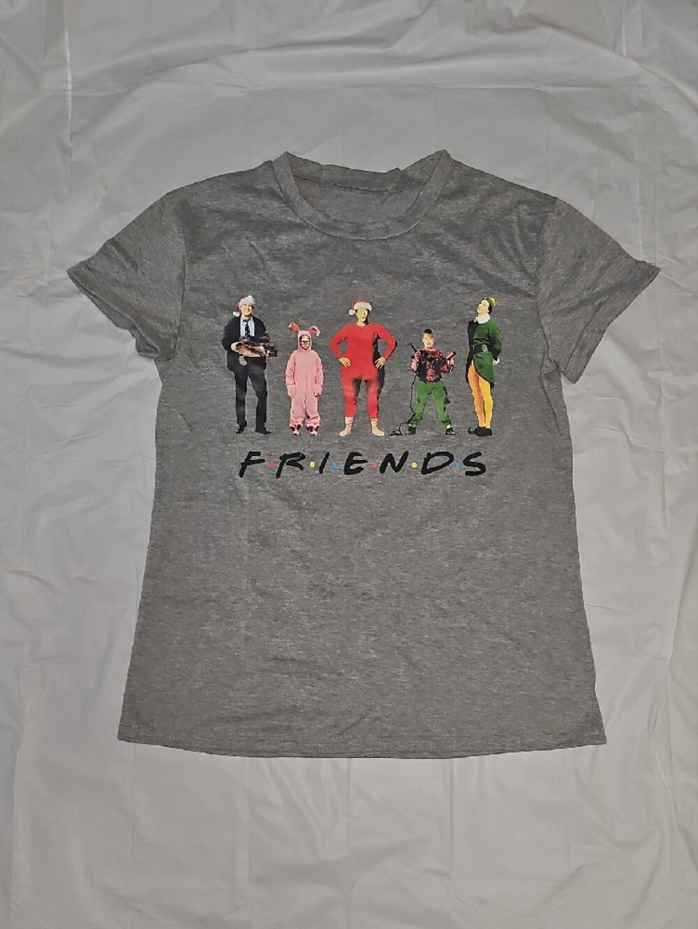 FRIENDS Women's Small Graphic T-Shirt Gray NWOT